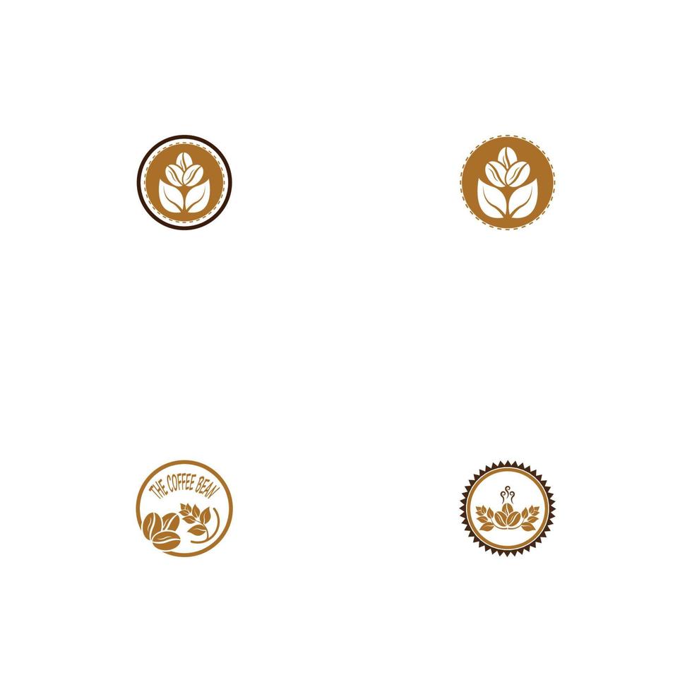 coffee bean icon vector