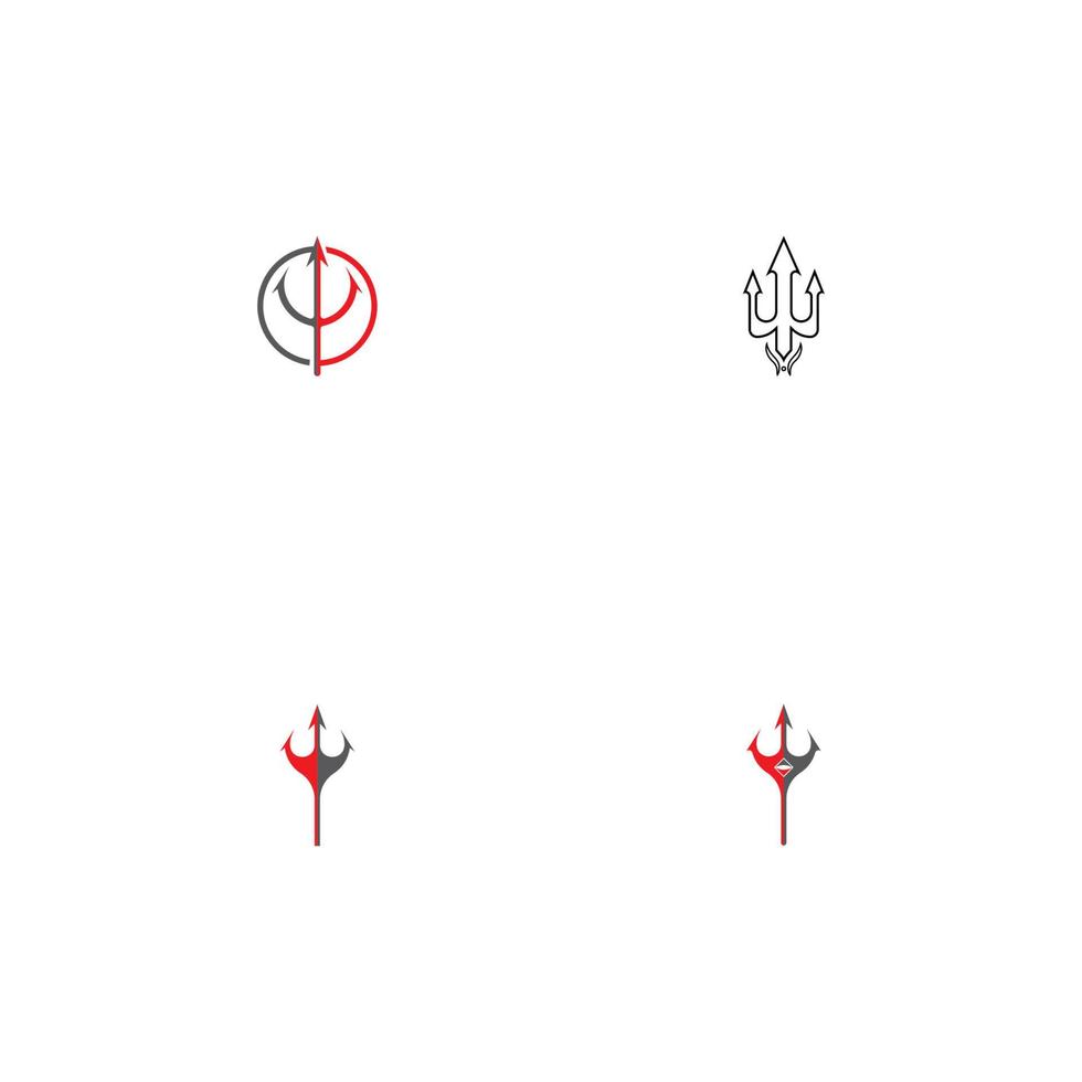 Trident Logo Template vector icon