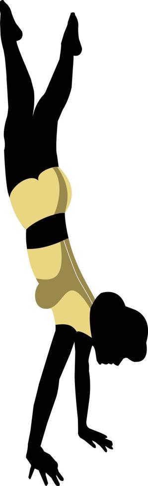 Adho Mukha Vrikshasana Downward Facing Tree Yoga Handstand vector free
