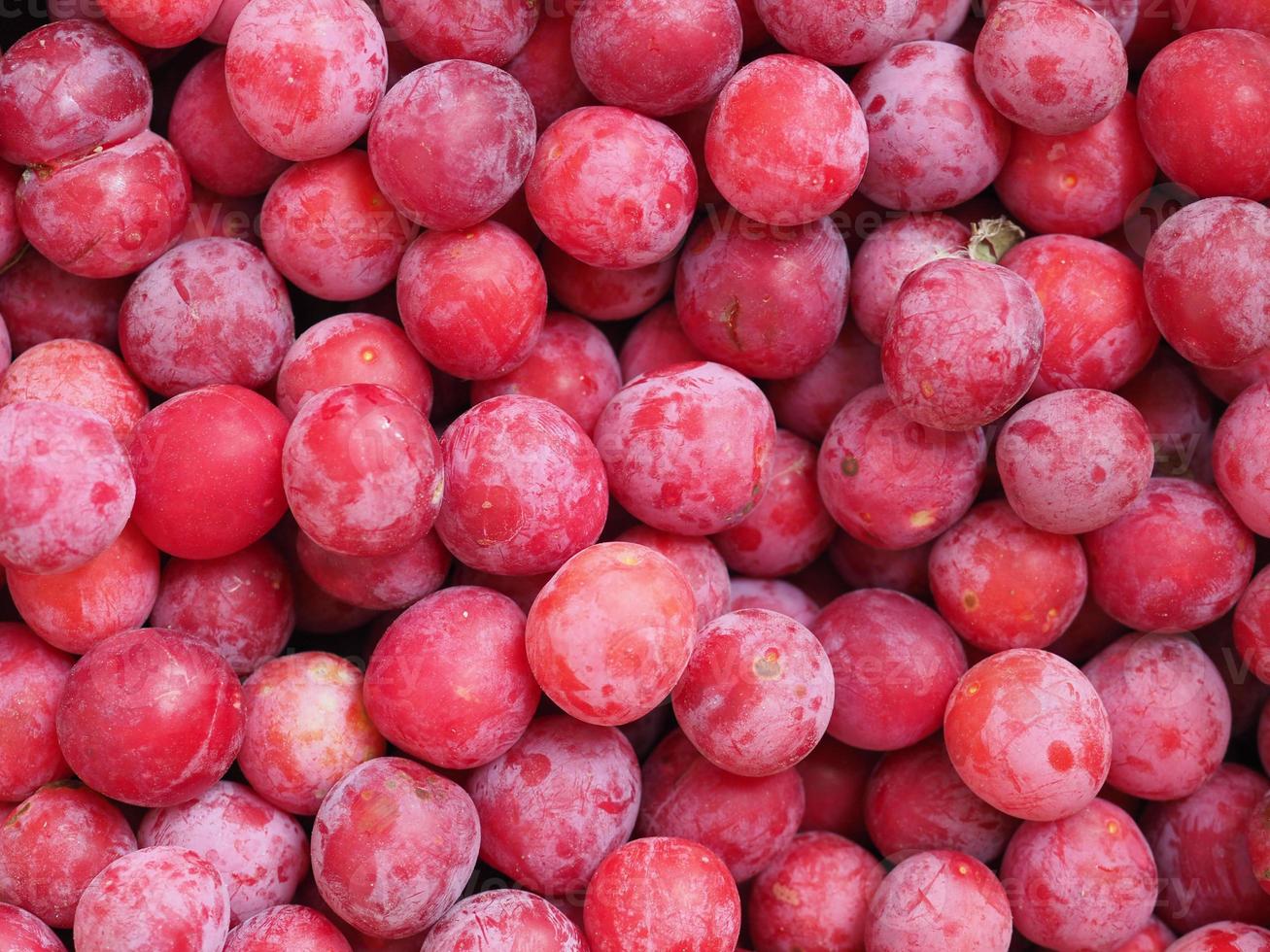 frutas de ciruela europea foto