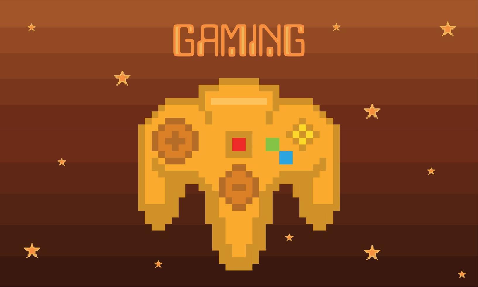 Isolated pixelated golden edition for videogames vector