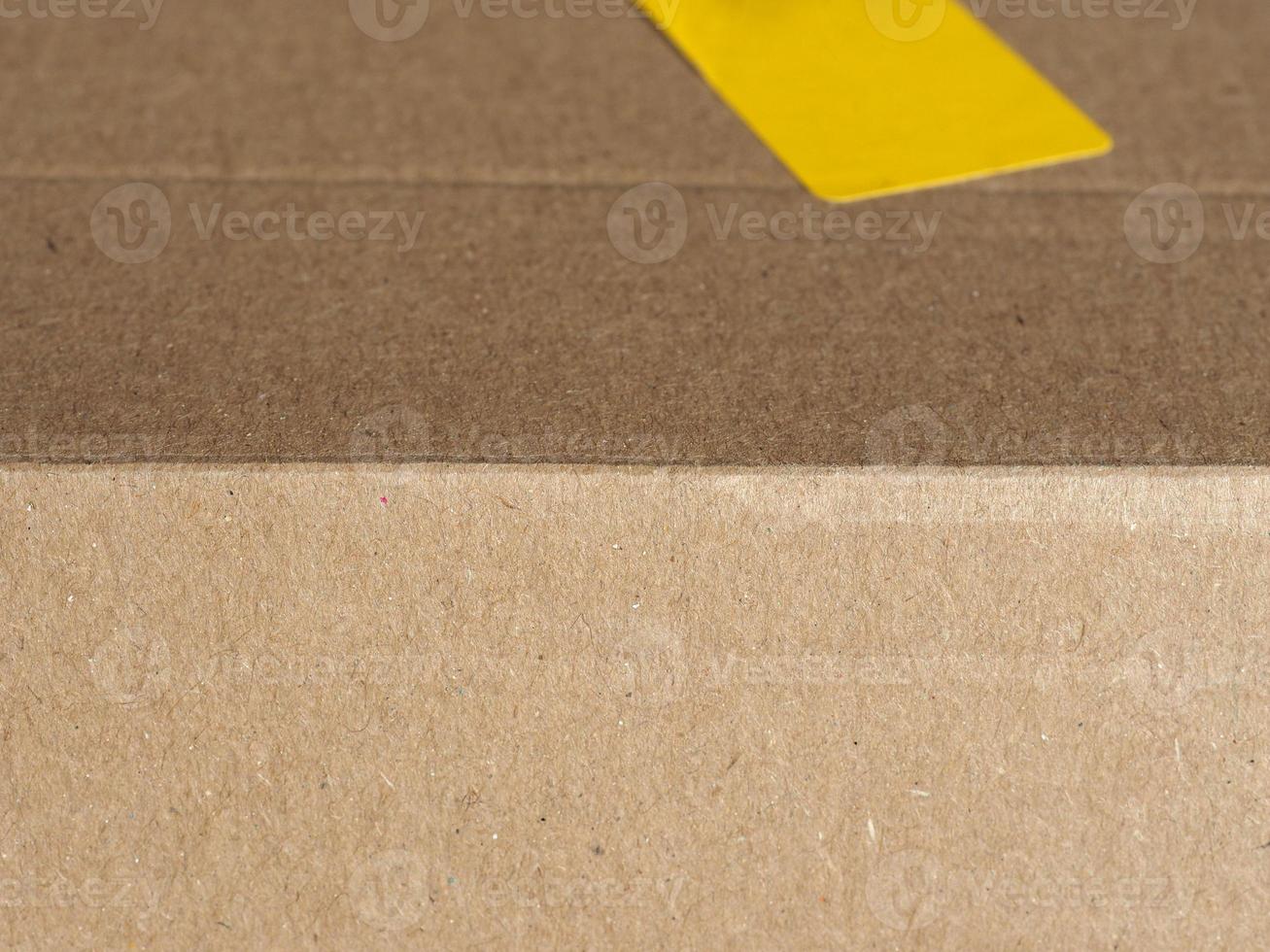 Brown cardboard box photo