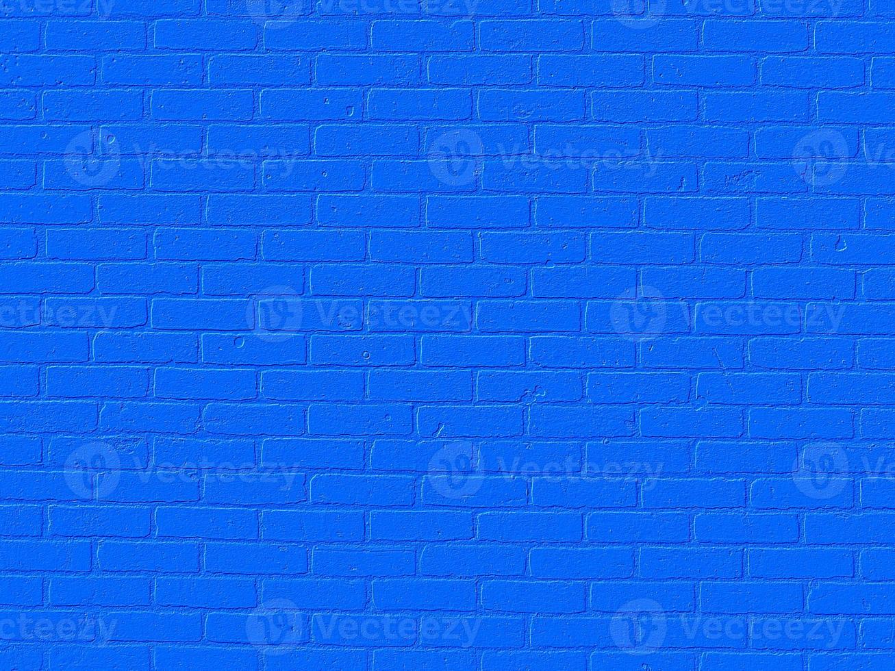 fondo de pared de ladrillo azul foto