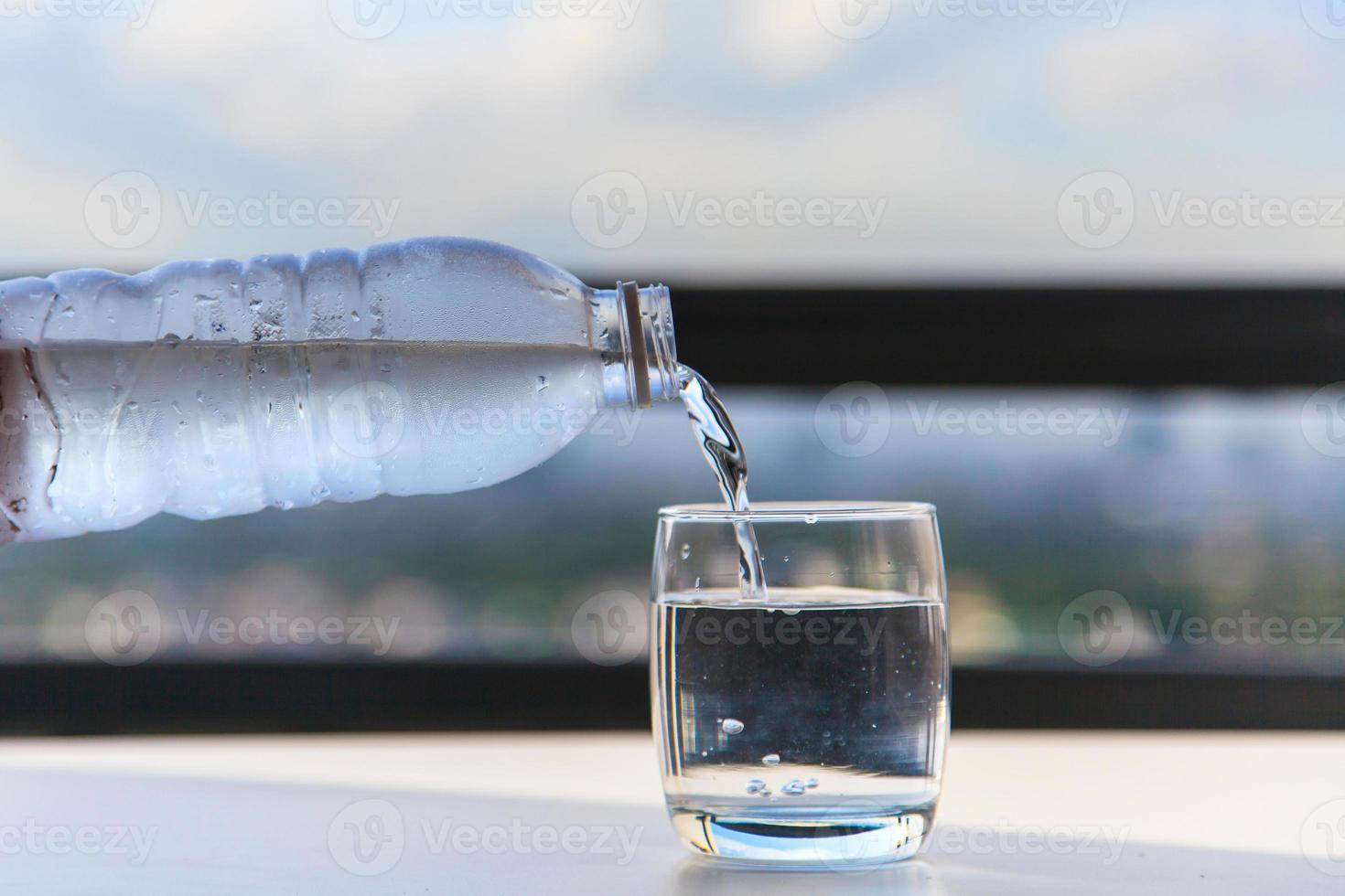 vaso de agua foto