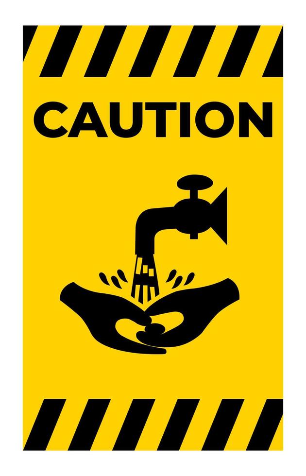 Symbol Wash Your Hands Please vector