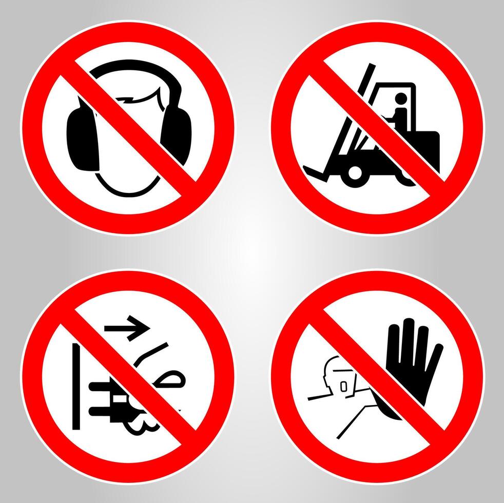 Cycle red prohibition sign on a white background vector