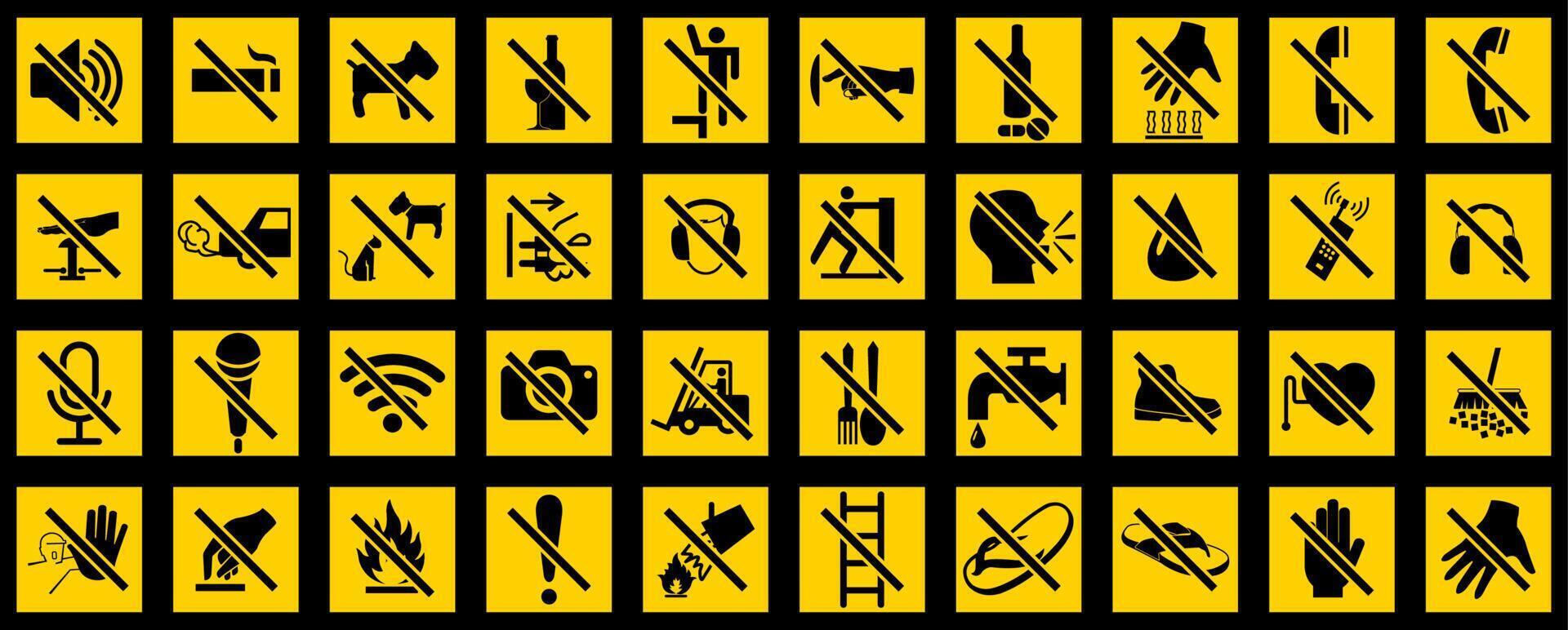 Prohibition sign on white background vector