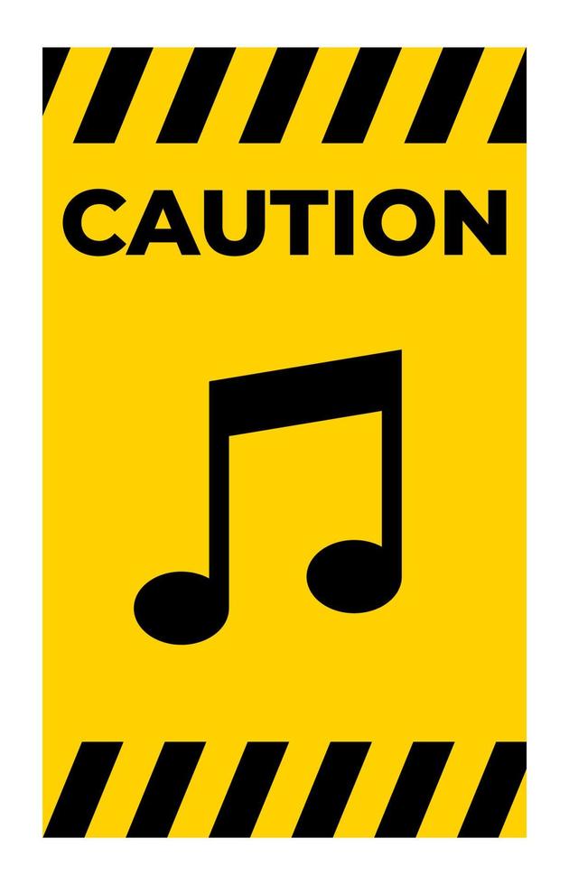 No Music Sing Isolate On White Background,Vector Illustration vector