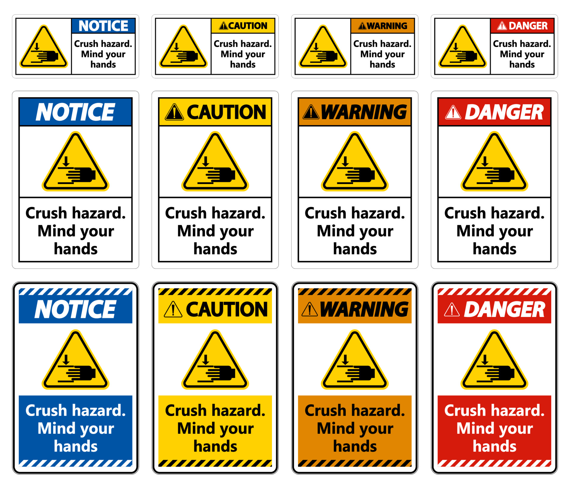 Warning Crush Hazard Mind Your Hands Sign 3477915 Vector Art At Vecteezy warning-crush-hazard-mind-your-hands-sign-3477915-vector-art-at-vecteezy