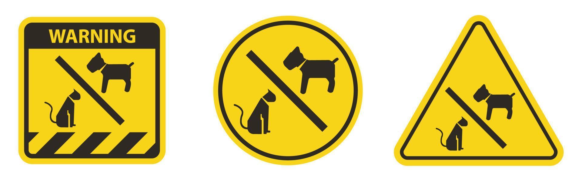 No Pet allowed Symbol On White Background vector