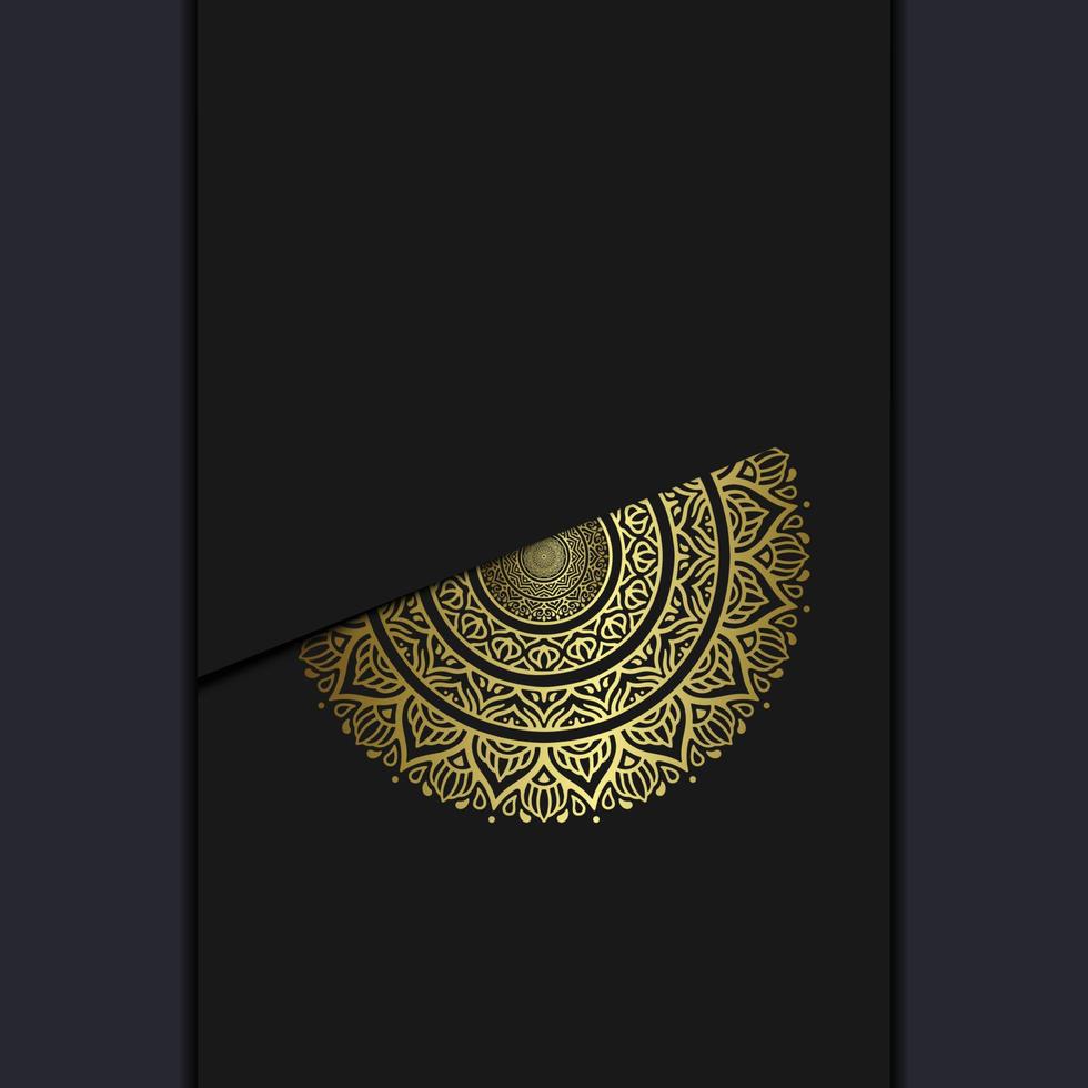 Luxury gold mandala ornate background vector