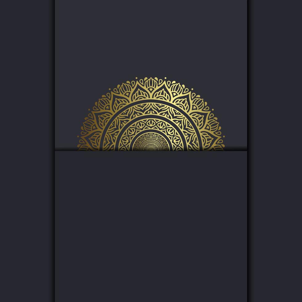 Luxury gold mandala ornate background vector