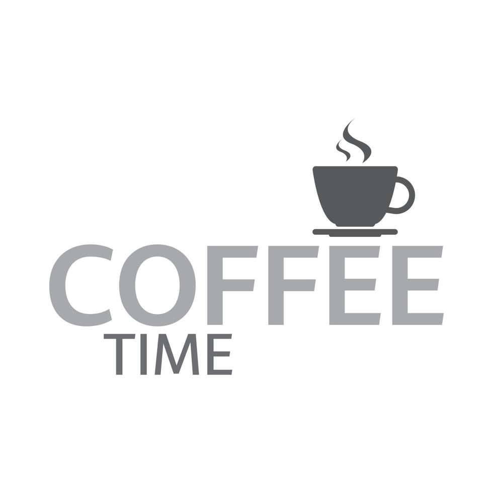 taza de cafe. icono de pausa para el café. ilustración vectorial taza de espresso vector