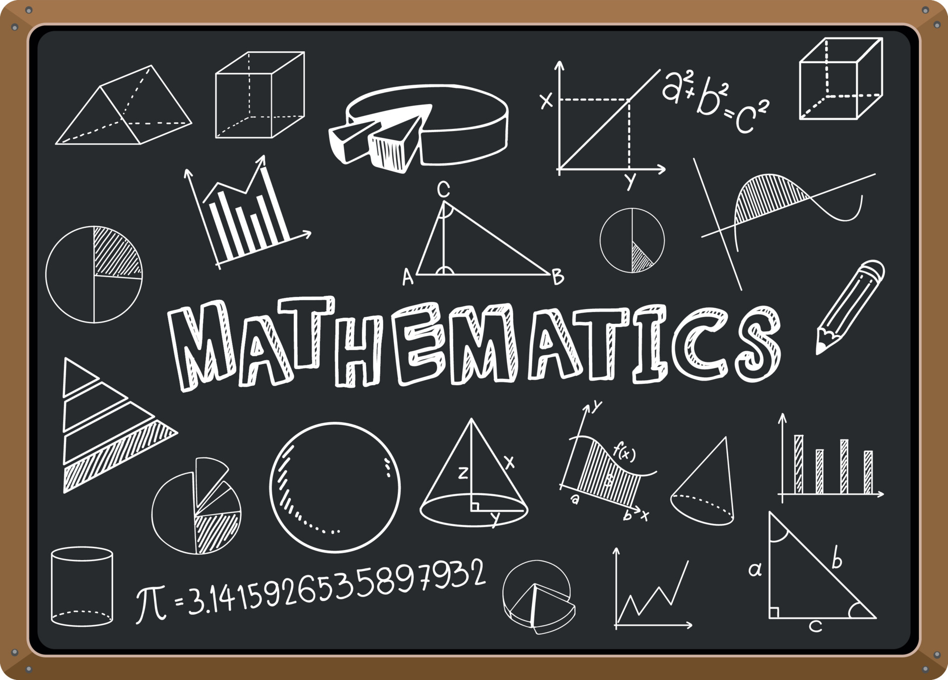 Math formula on blackboard isolated 3478722 Vector Art at Vecteezy