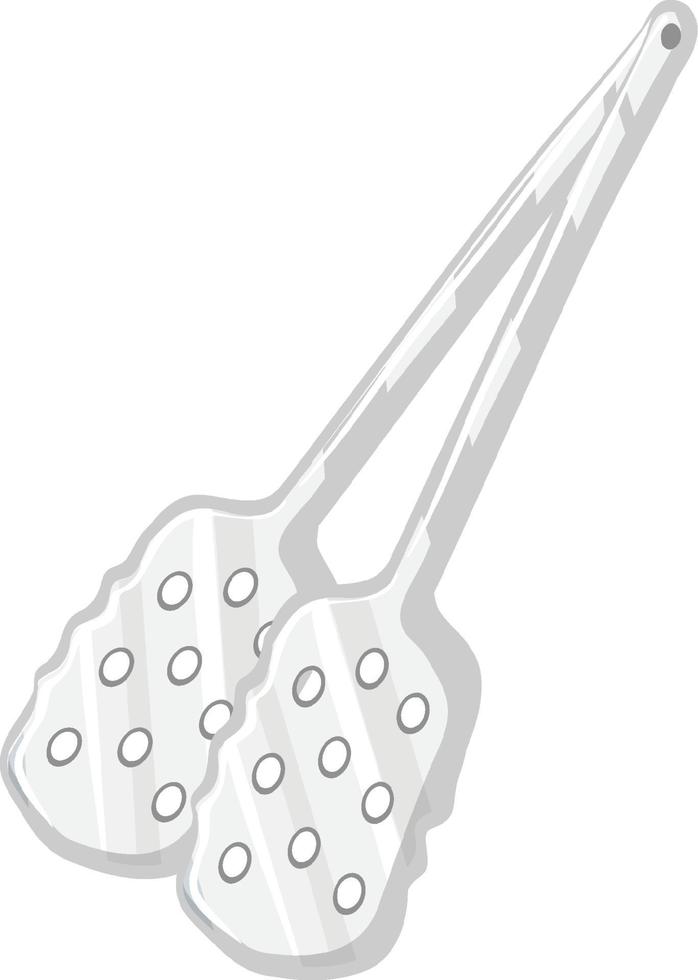 Tongs kitchenware isolated on white background vector
