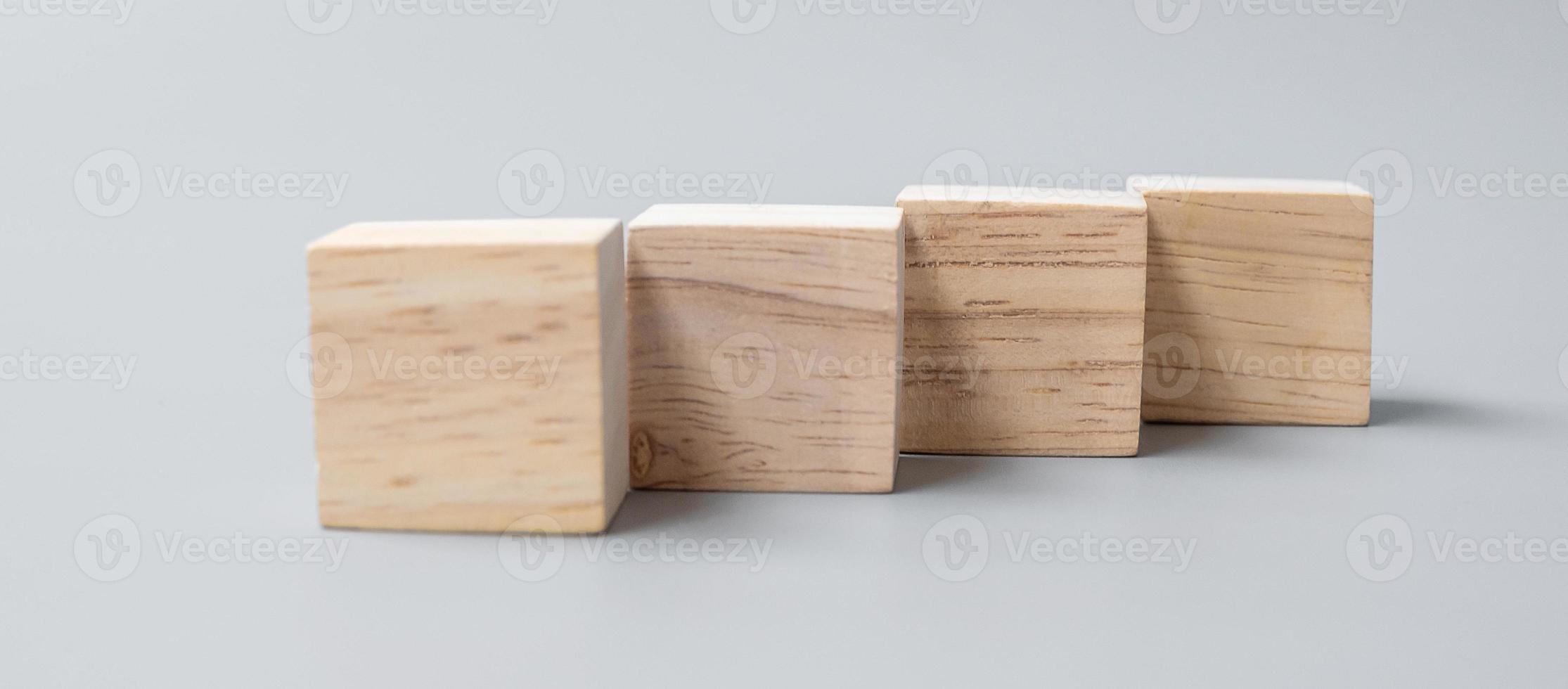 wooden block on the building. Business planning, Risk Management, Solution and strategy Concepts photo