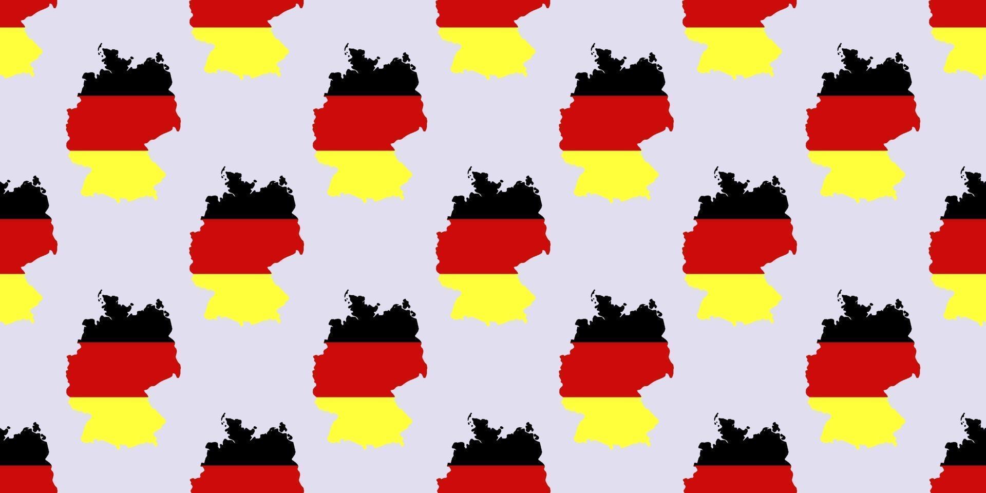 Seamless pattern of germany map isolated on light blue background. vector