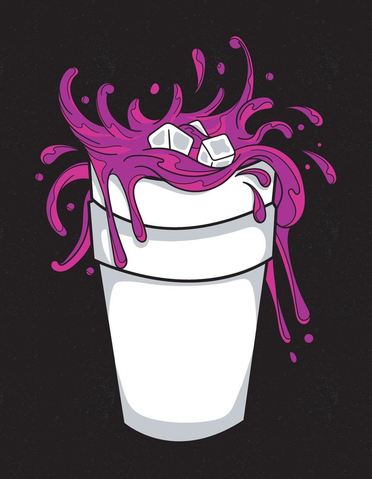 cup lean party vector