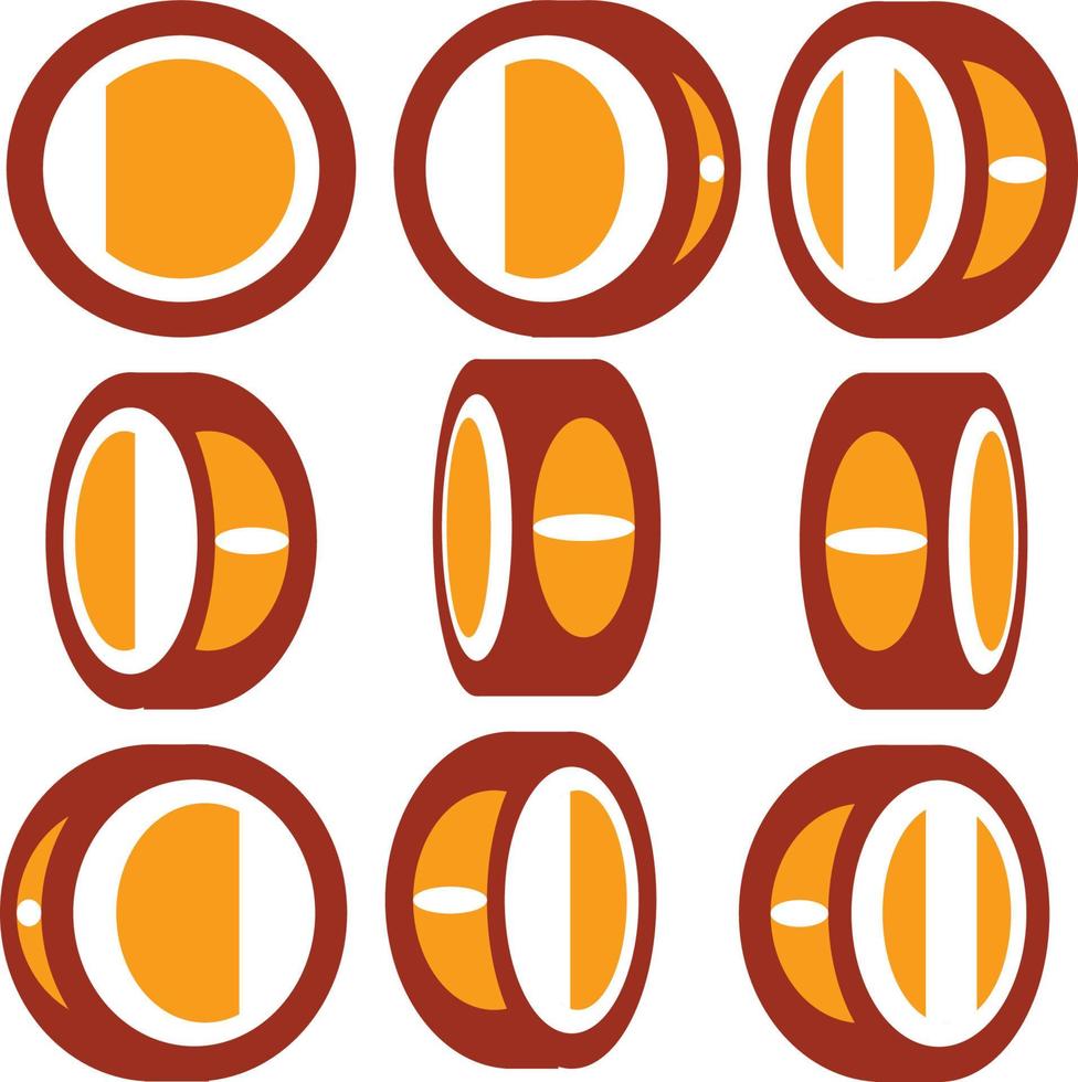 Shiny coin isolated Pro Vector