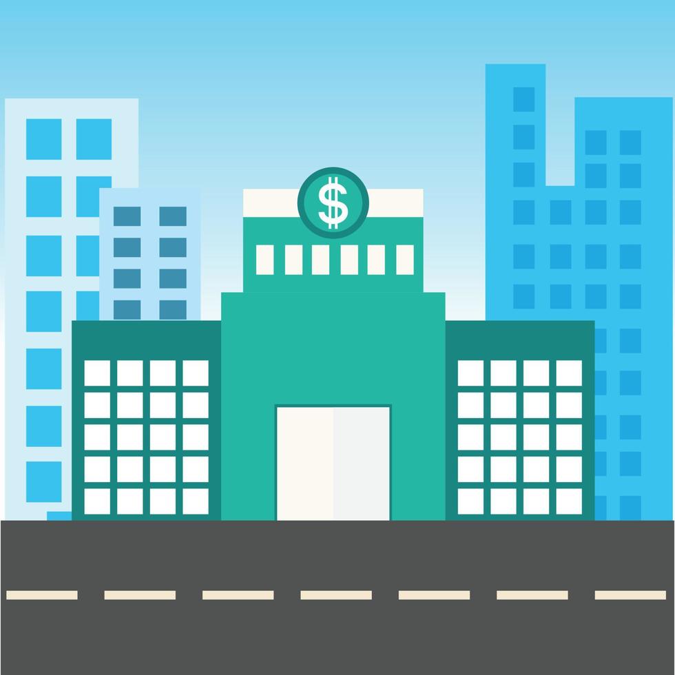 Bank building icon isolated on white background Pro Vector