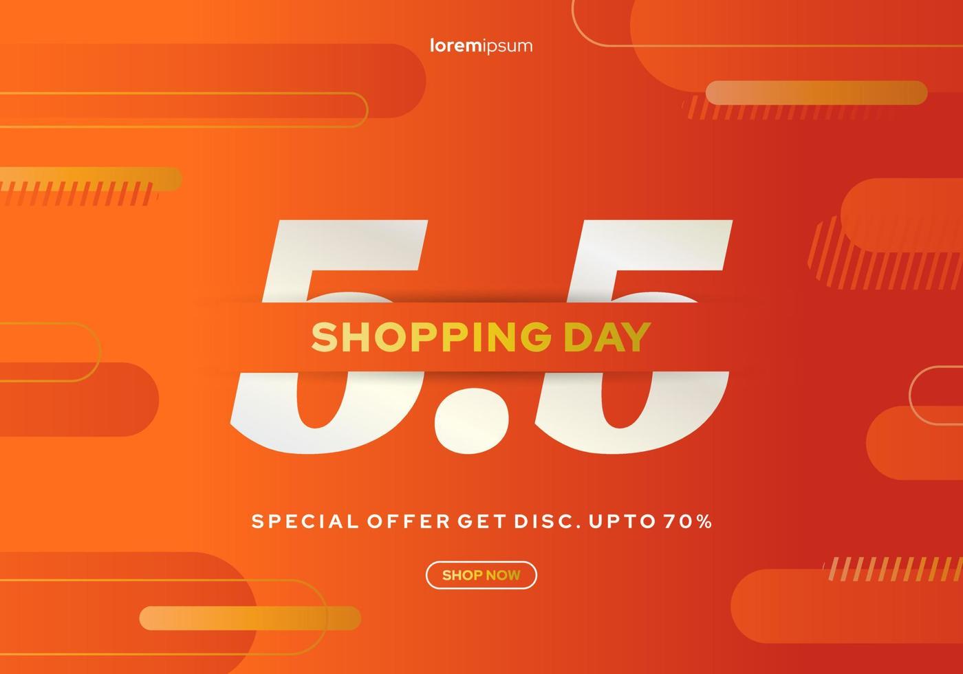 Sales promotion banner design for celebration of each month vector