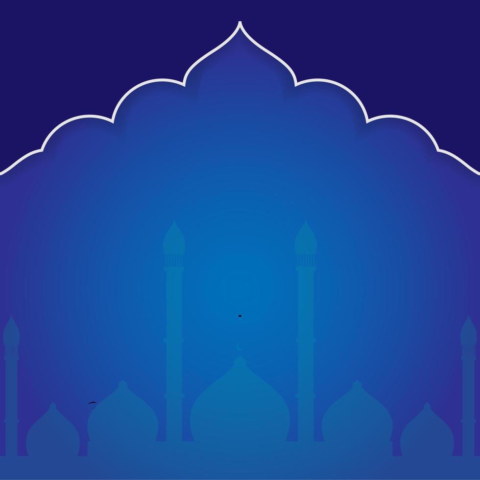 Modern Islamic background template vector