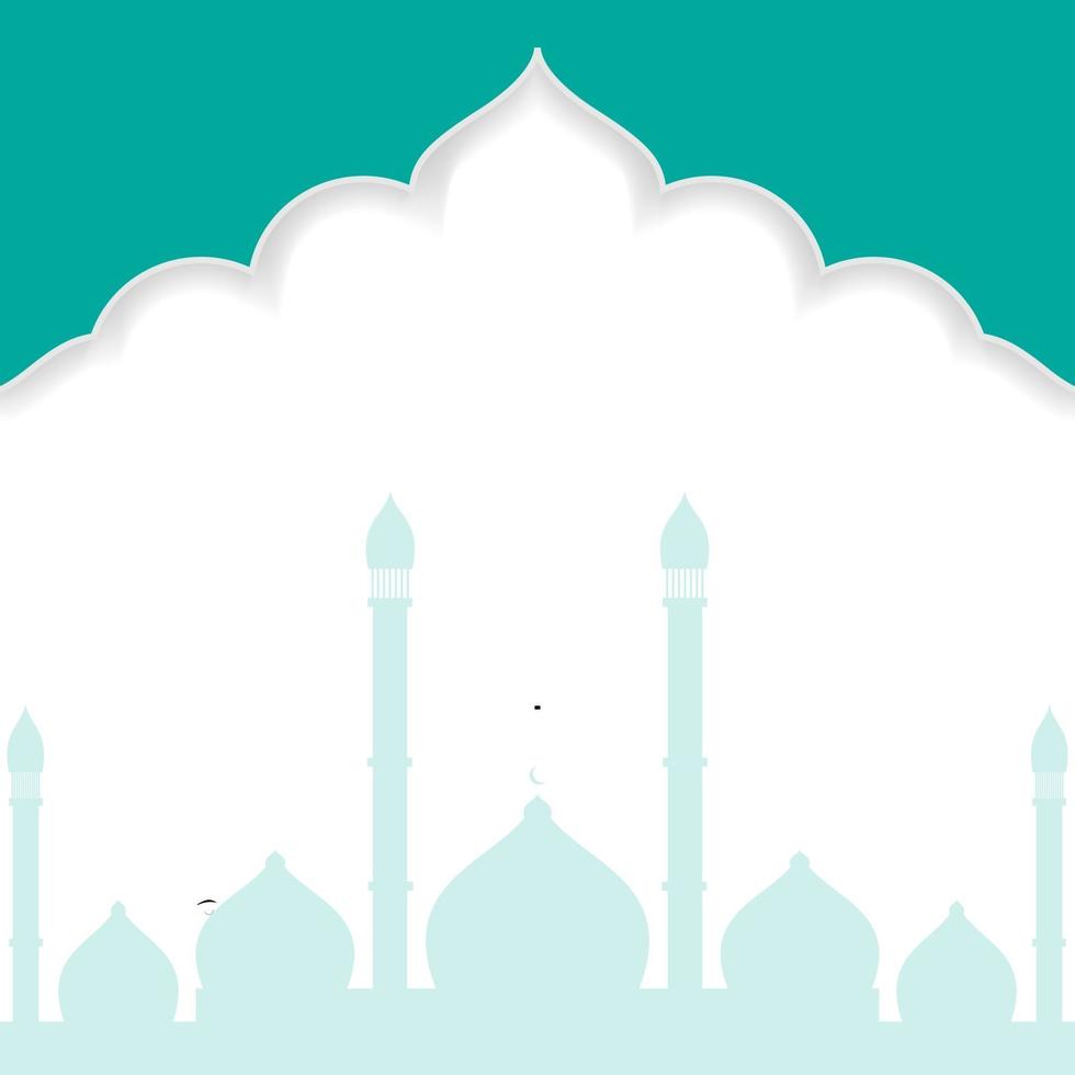 Modern Islamic background template, combination with mosque  design. vector