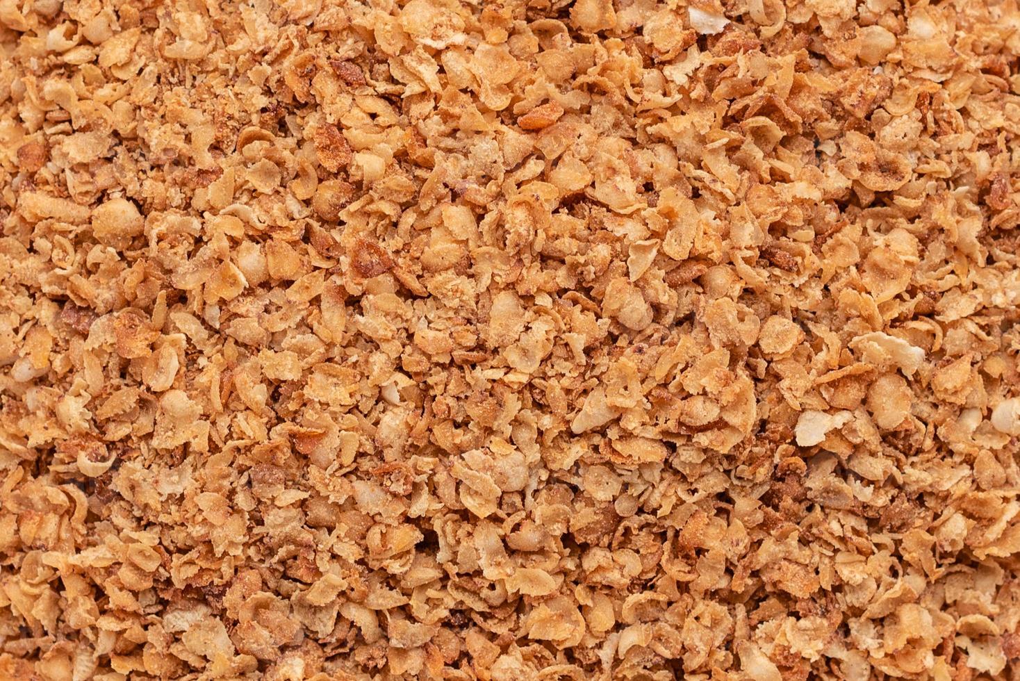 Buckwheat cereal in a white saucer on a gray concrete background photo