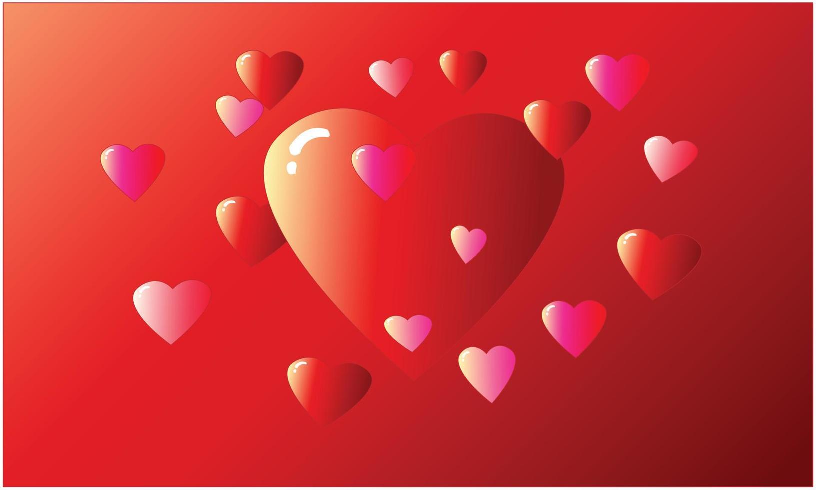 Love illustration design with heart vector