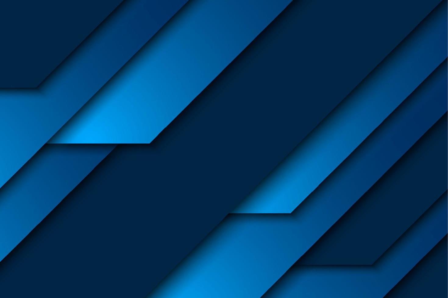 Abstract blue diagonal overlap background vector