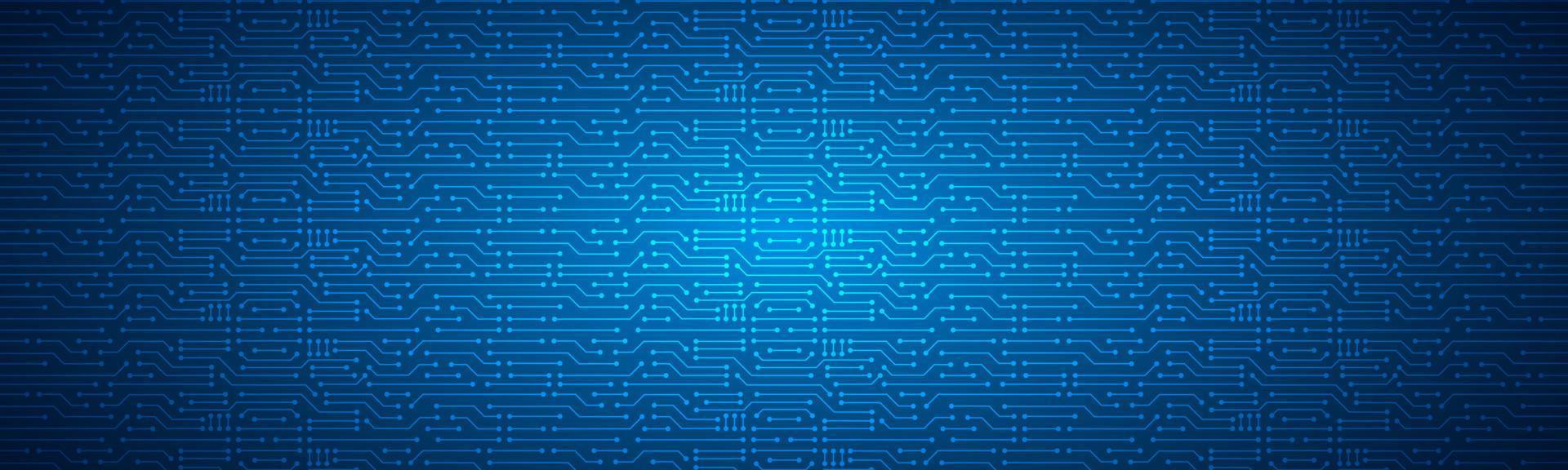 Microchip Technology Background, blue digital circuit board pattern vector