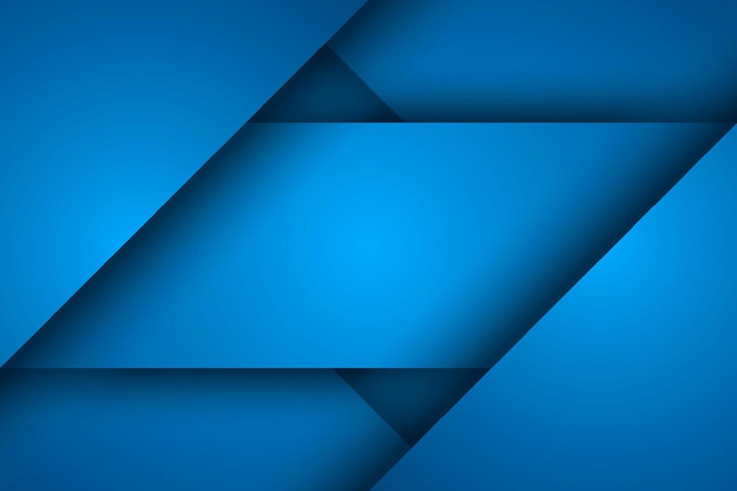 Abstract blue background, triangle overlap vector