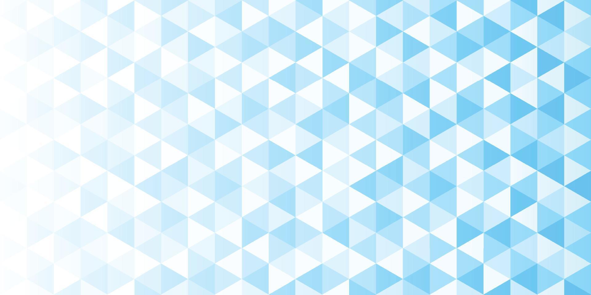 white and blue gradient triangular pattern, abstract geometric polygonal background vector