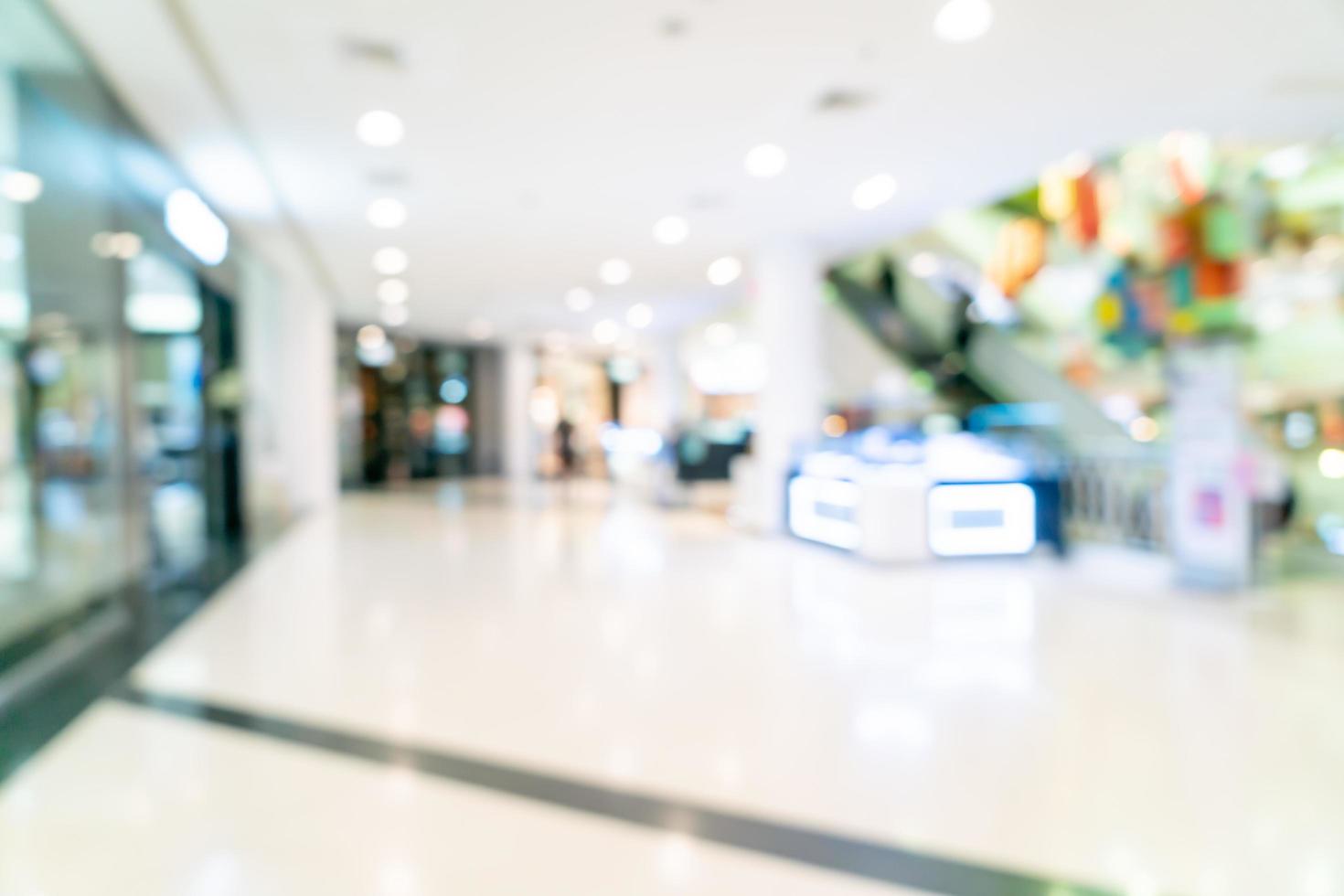 abstract blur shop and retail store in shopping mall photo