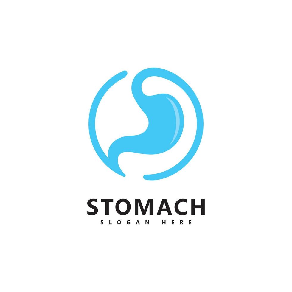 stomach care logo icon vector