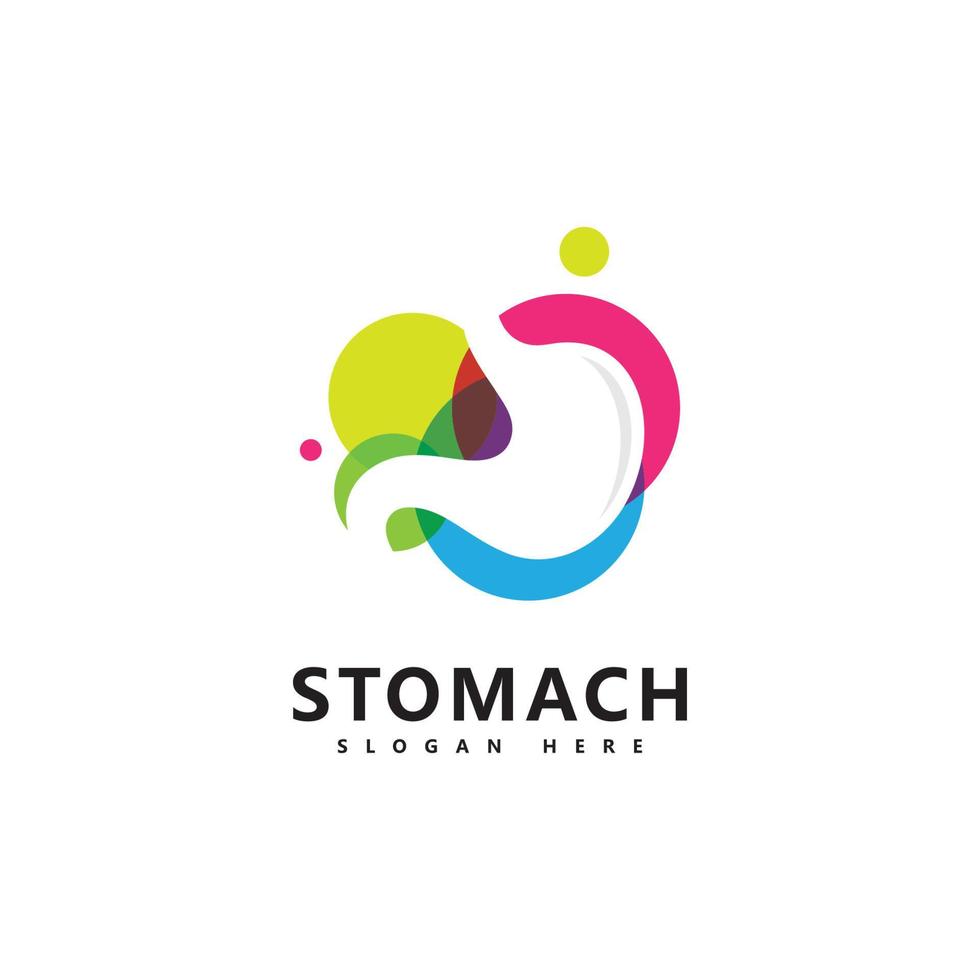 stomach care logo icon vector