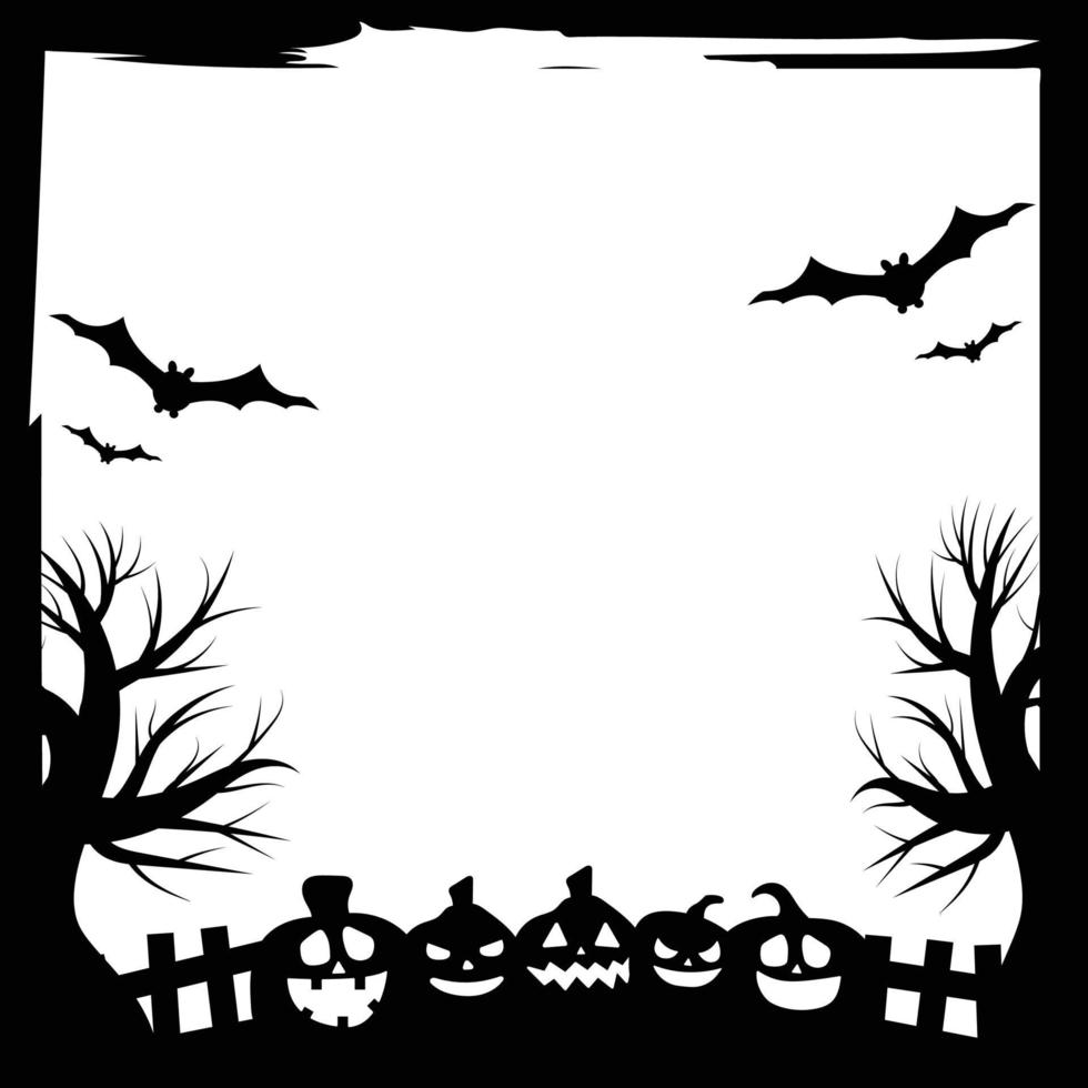 Halloween party invitations or greeting cards banner Halloween vector