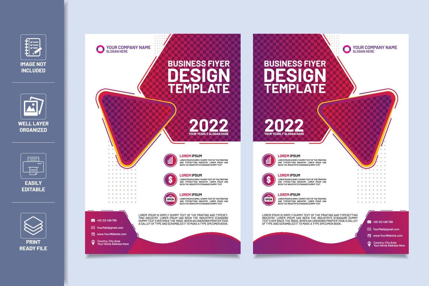 Corporate Flyer Design Vector.eps vector