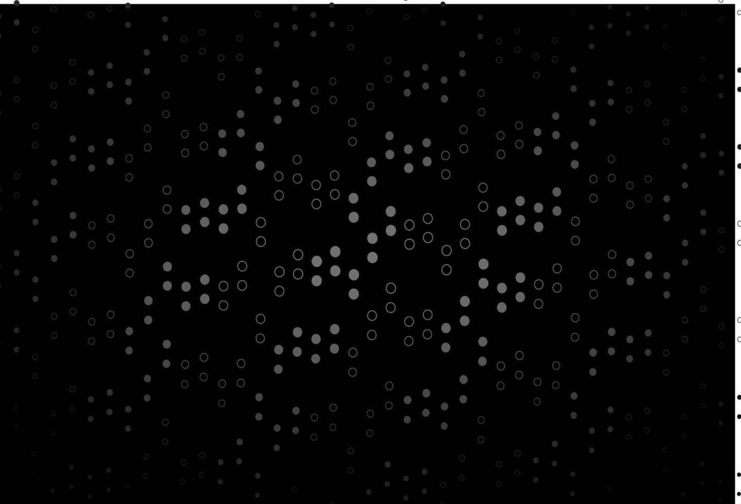 Dark Silver, Gray vector background with bubbles.