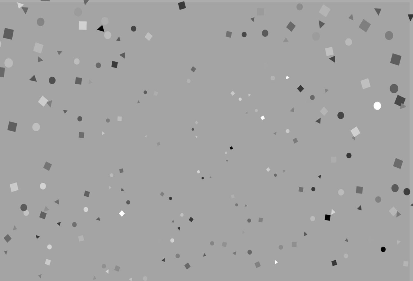 patrón de vector gris plateado claro en estilo poligonal con círculos.