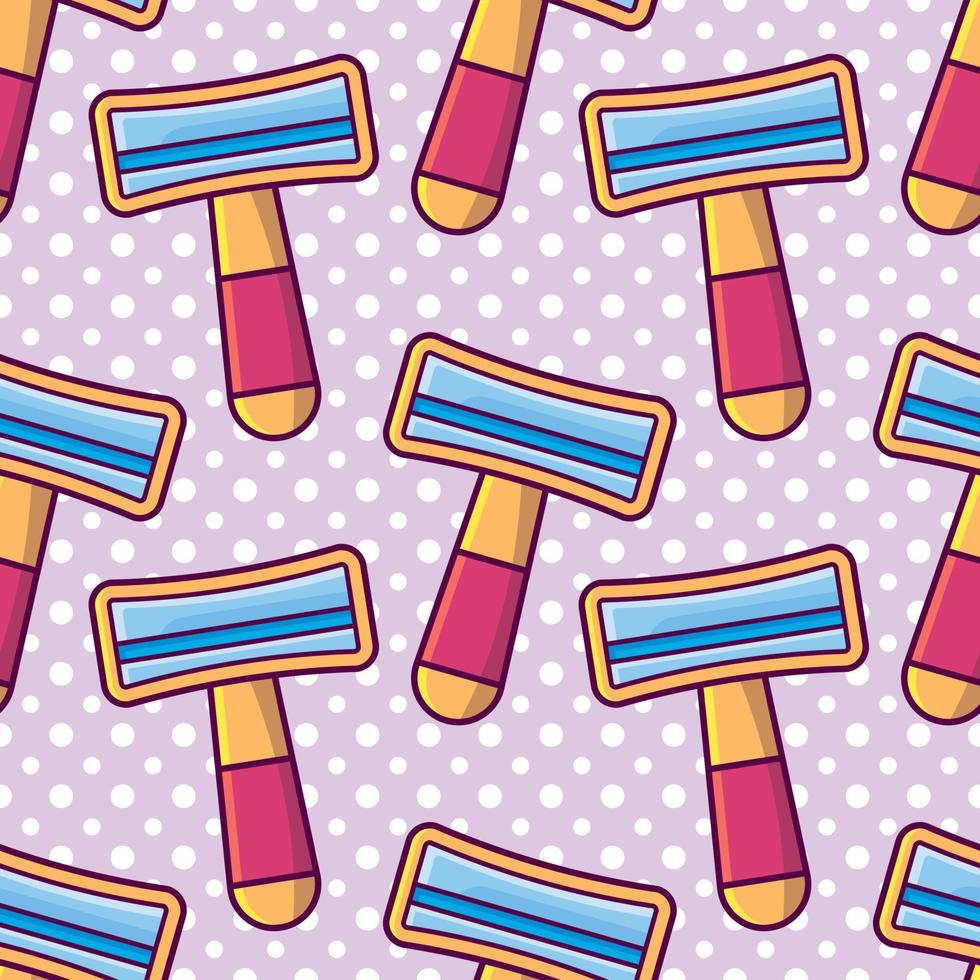 razor seamless pattern illustration vector