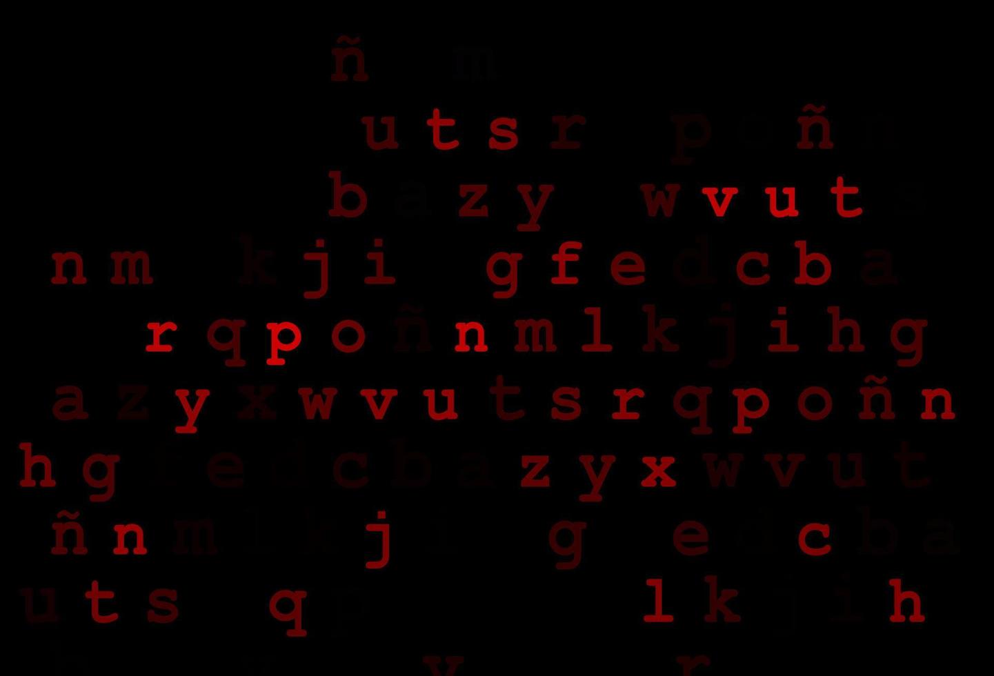 cubierta de vector rojo oscuro con símbolos en inglés.