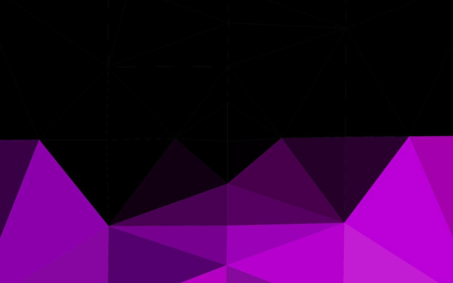Dark Purple vector polygon abstract background.