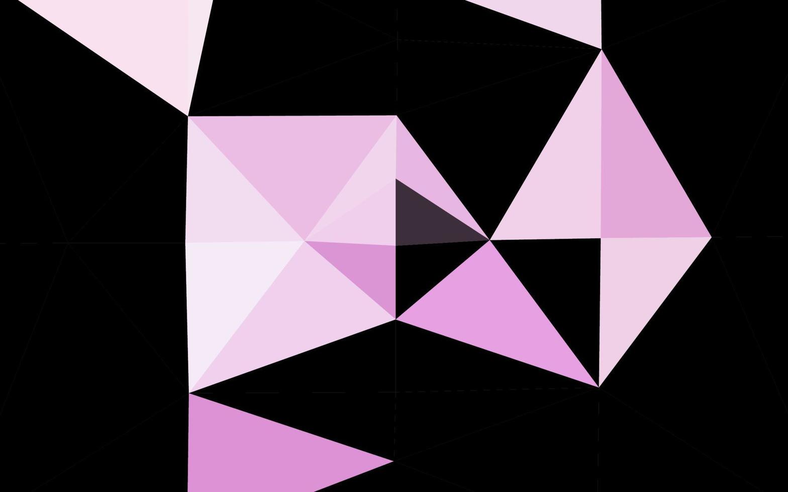 Light Purple vector shining triangular pattern.