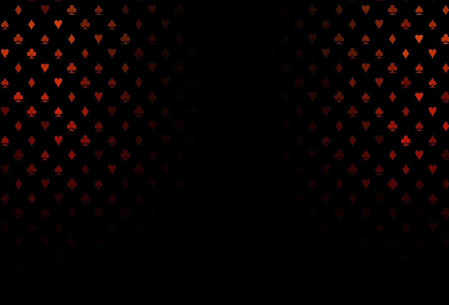 Dark red vector texture with playing cards.