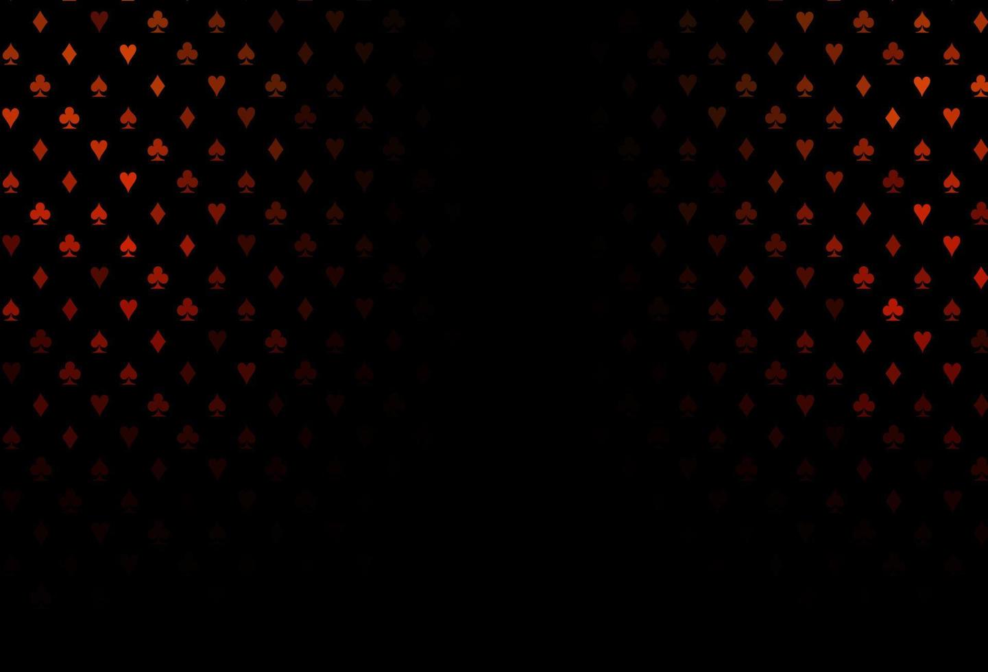 textura de vector rojo oscuro con naipes.