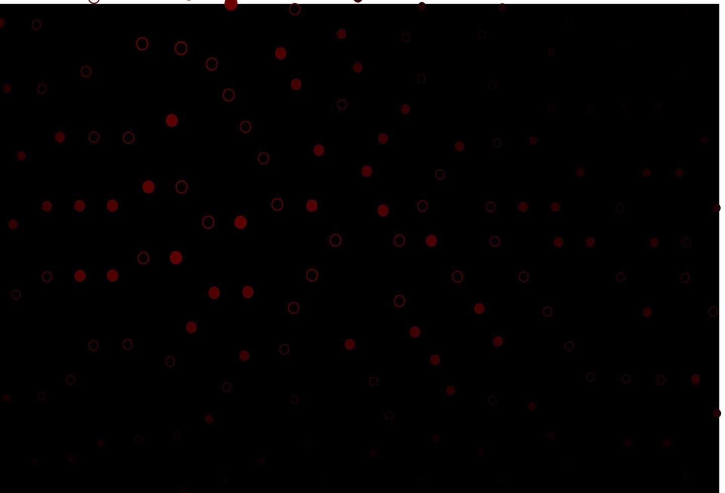 Fondo de vector rojo oscuro con burbujas.