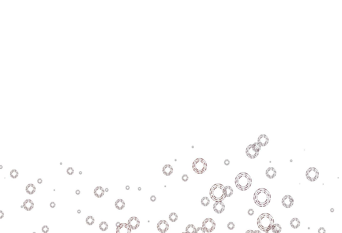 Light Red vector background with bubbles.
