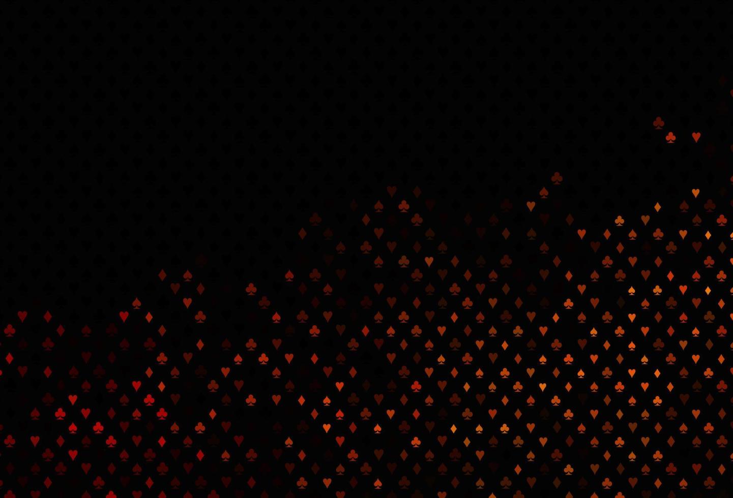 Dark red vector pattern with symbol of cards.