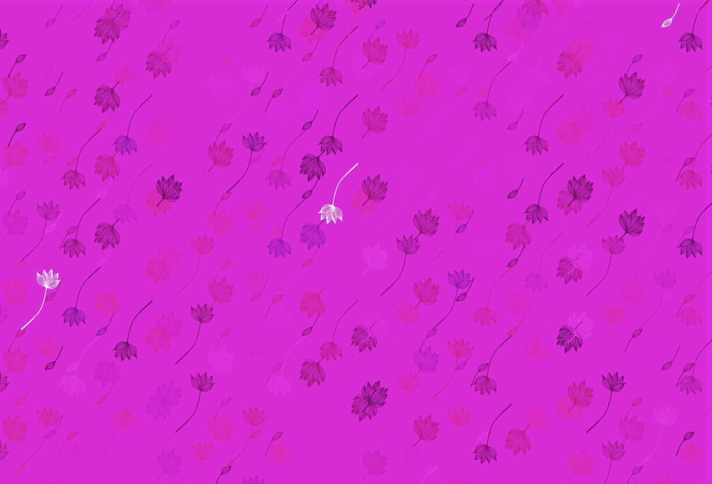 Light Purple, Pink vector doodle cover.